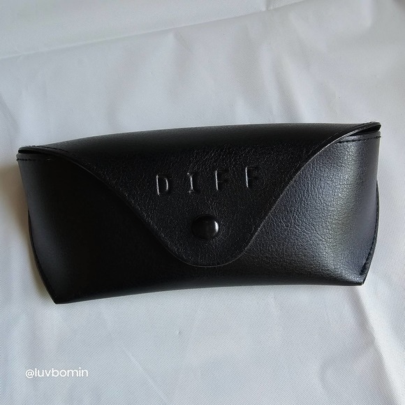 DIFF Bella Oversized Sunglasses Polarized Coral Blue Used With Case CR-BE10P - Picture 10 of 14